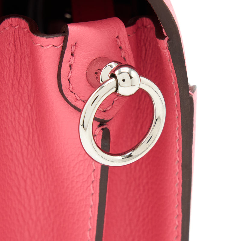 Hermes Mini Roulis Evercolour Rose Azalee SHW Stamp D