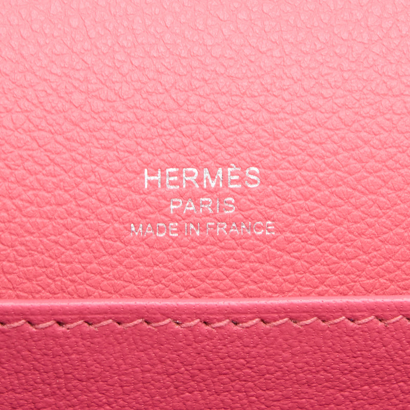 Hermes Mini Roulis Evercolour Rose Azalee SHW Stamp D