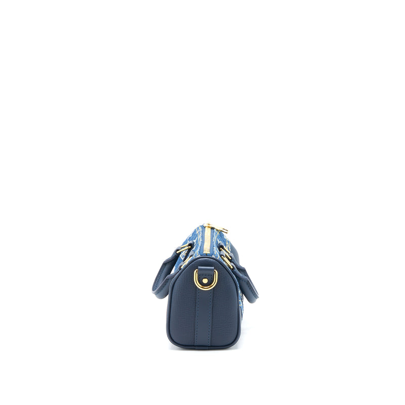 Louis Vuitton Keepall XS Monogram Denim/Leather Blue GHW
