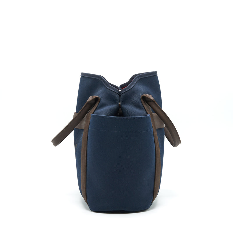 Hermes the grooming Bag Blue Navy/ Feu