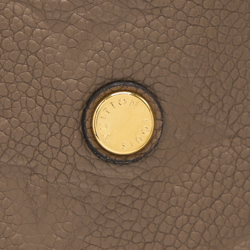 Louis Vuitton Montaigne MM Monogram Empreinte Dark Beige GHW