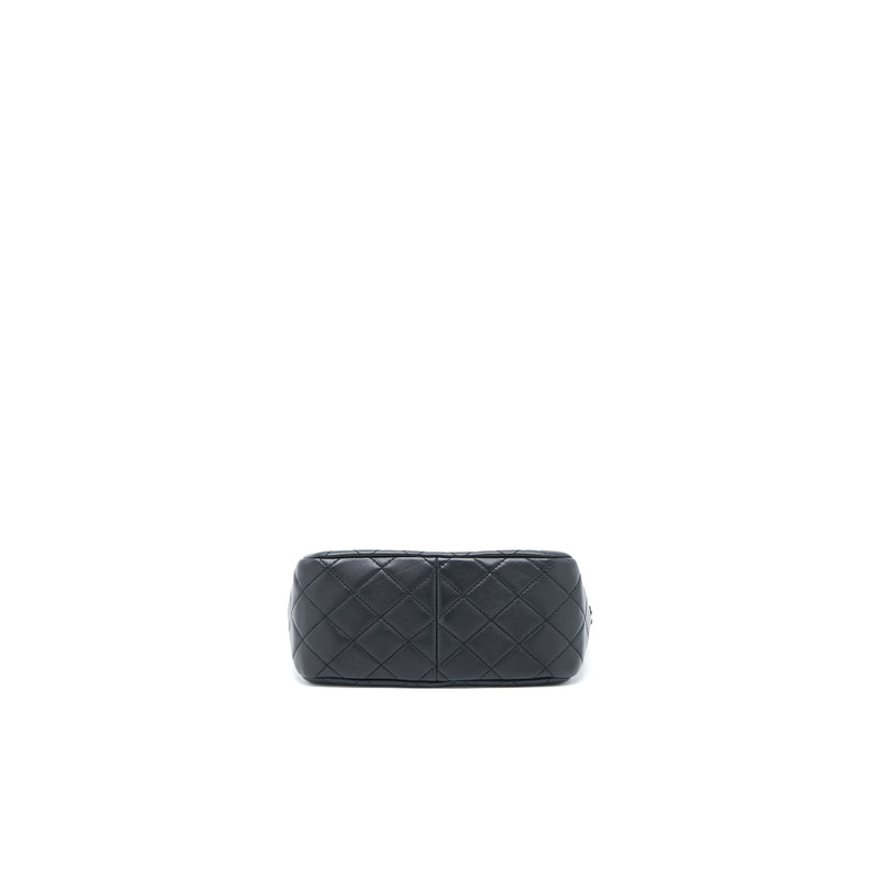 Chanel 23C Pearl Crush Hobo Bag Lambskin Black Brushed GHW (Microchip)