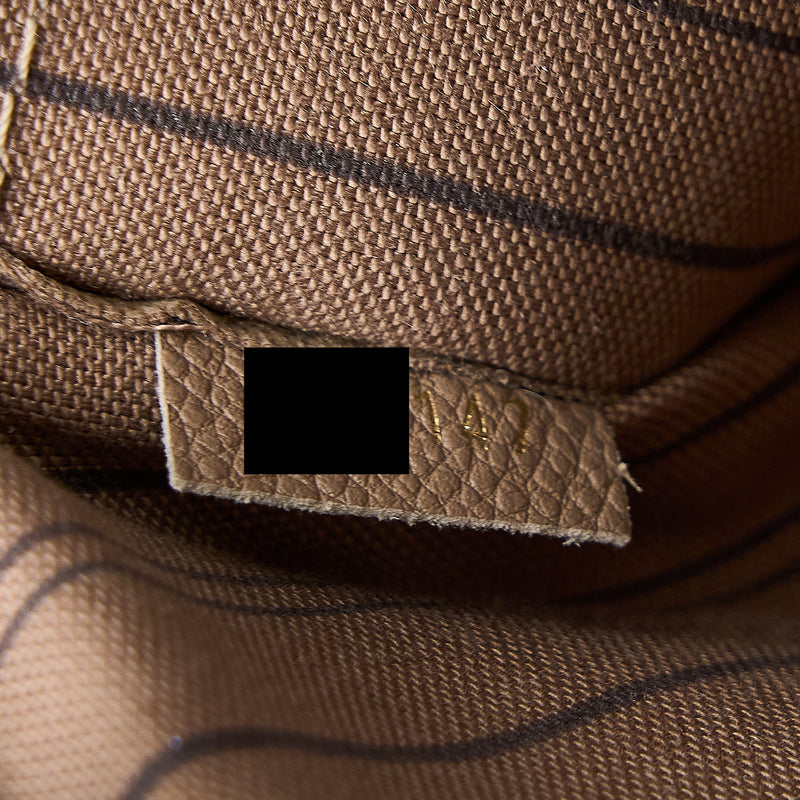 Louis Vuitton Montaigne MM Monogram Empreinte Dark Beige GHW