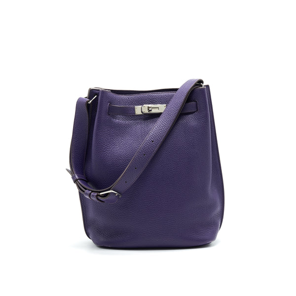 HERMES SO KELLY 22 PURPLE SHW STAMP N