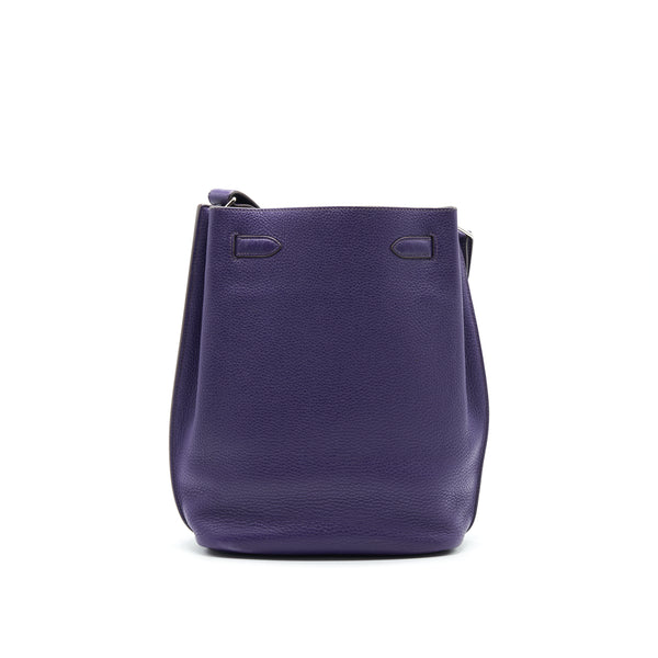 HERMES SO KELLY 22 PURPLE SHW STAMP N
