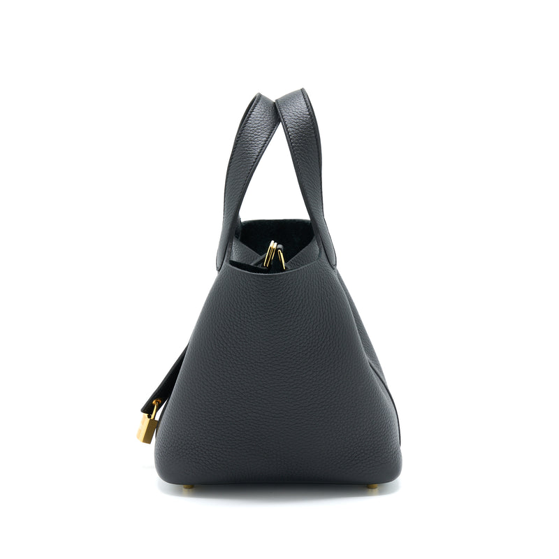 Hermes Picotin 18 Lock Bag Clemence Black GHW Stamp U