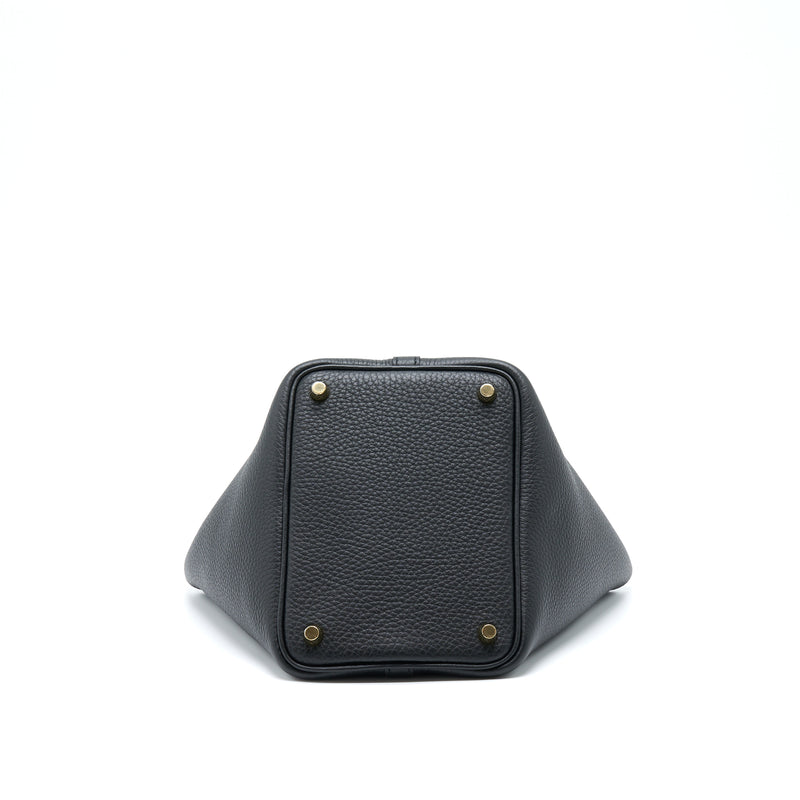 Hermes Picotin 18 Lock Bag Clemence Black GHW Stamp U