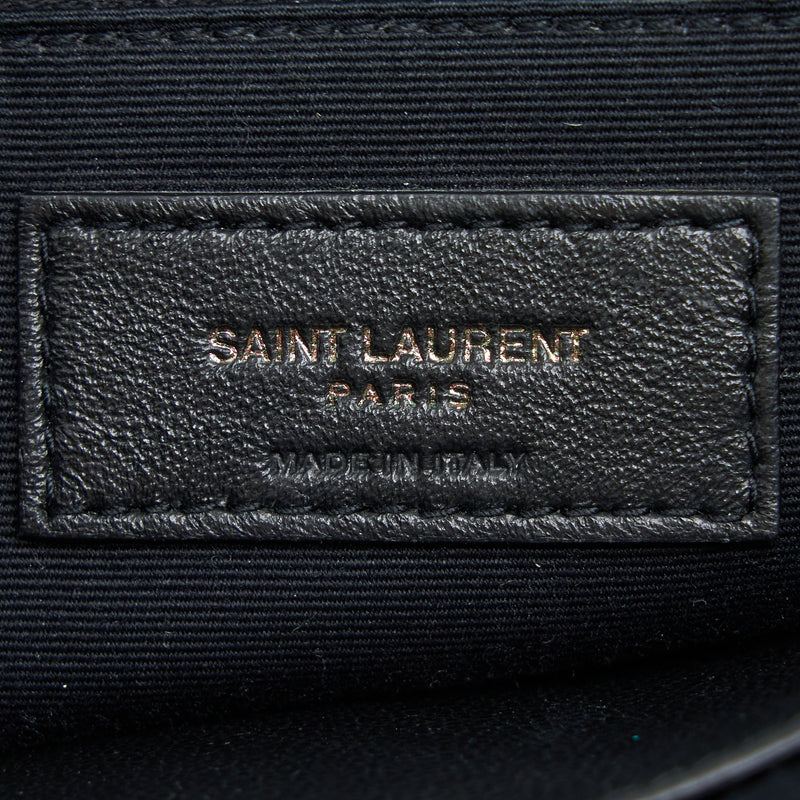 Saint Laurent Niki Aged Calfskin Black With Black And Ruthenium Hardware