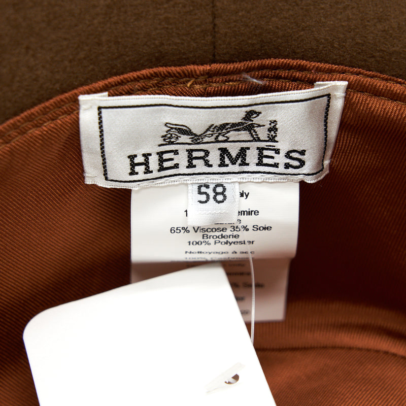 Hermes Size 58 Debbie Charm Bucket Hat