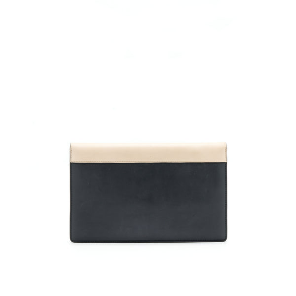 Celine Diamond Leather Clutch in Multicolor