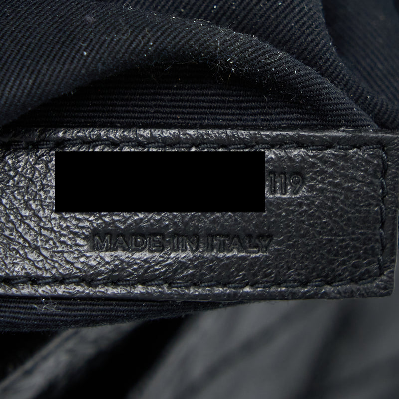 Saint Laurent Niki Aged Calfskin Black With Black And Ruthenium Hardware