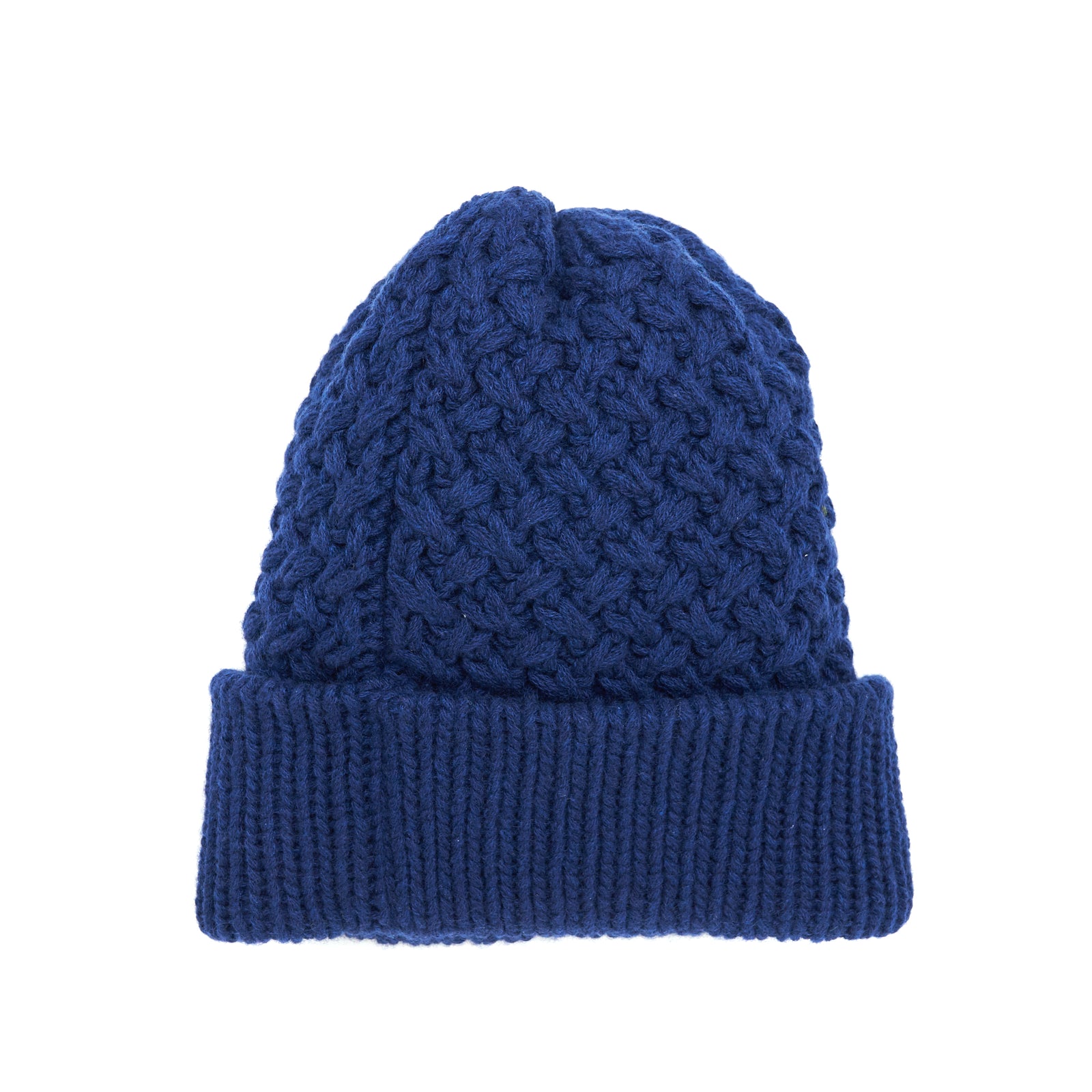 Chanel 21K CC Logo Cashmere Hat Blue