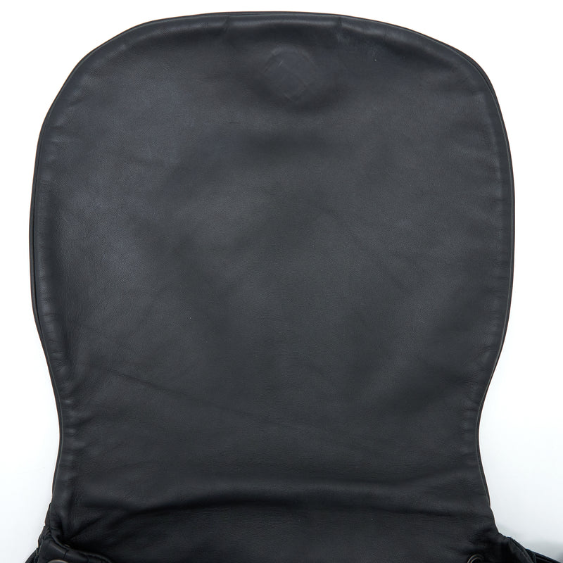 Bottega Veneta Intrecciato Flap Bag Black