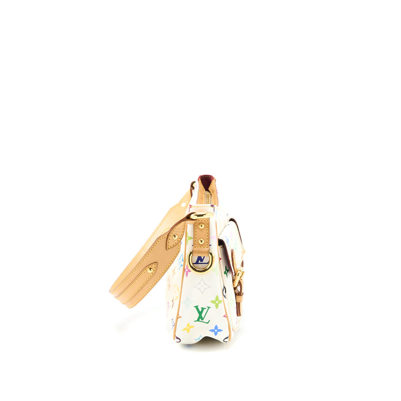 Louis Vuitton Lodge PM Multicolour Monogram Canvas White GHW