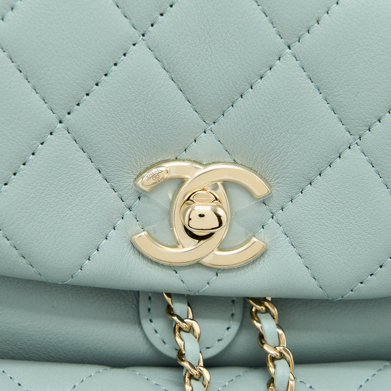 Chanel Earrings Tiffany Blue 23C