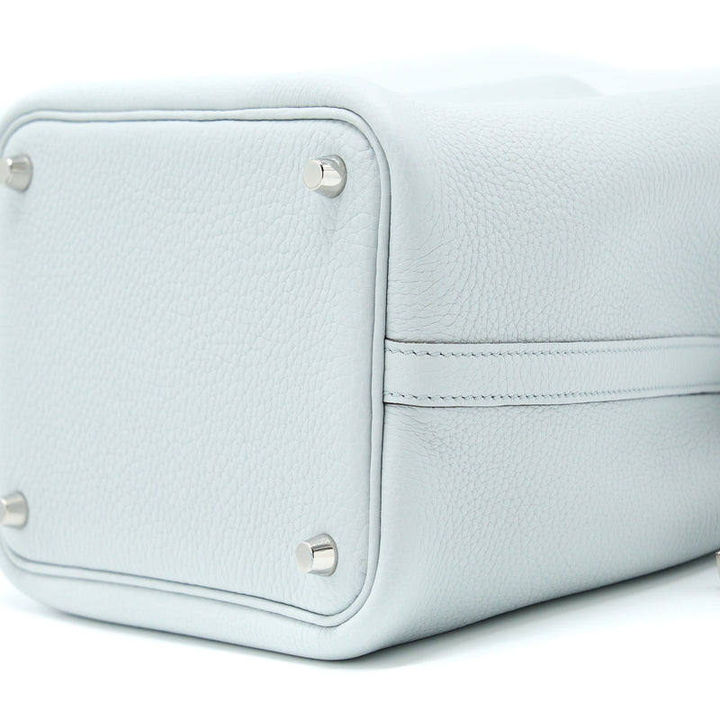 Hermes Picotin 18 Lock Bag Clemence Blue Pale SHW Stamp U