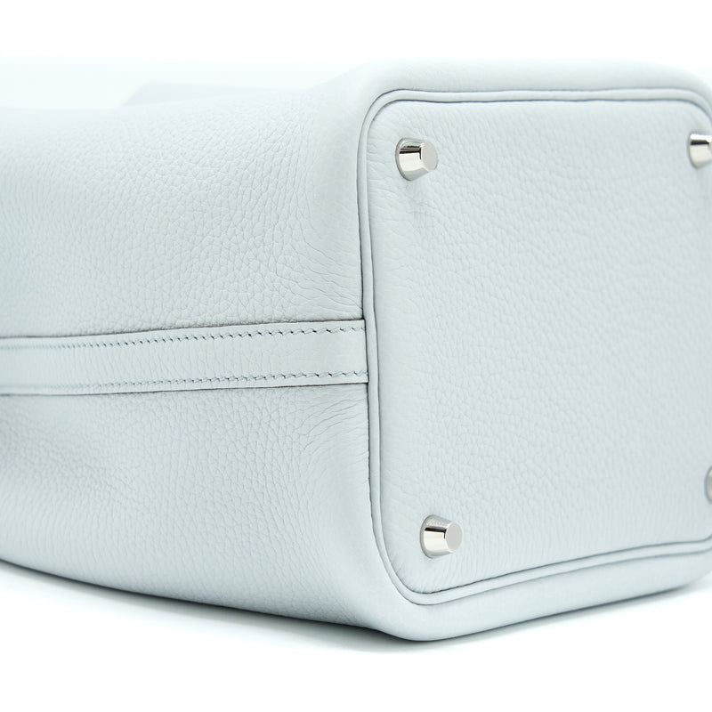 Hermes Picotin 18 Lock Bag Clemence Blue Pale SHW Stamp U