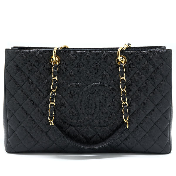 Chanel Grand Shopping Tote XL Caviar Black GHW