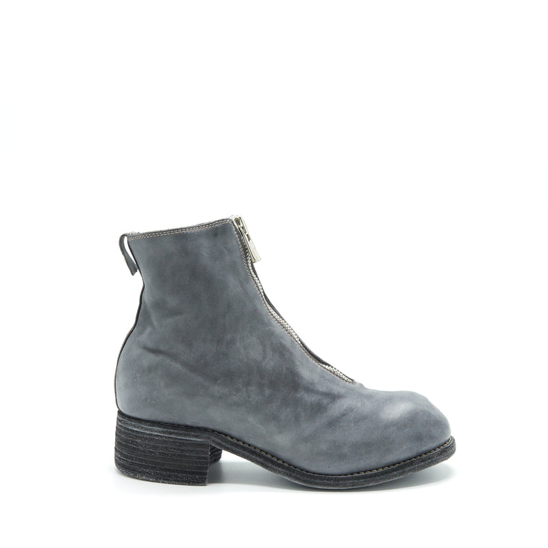 Guidi Size37 PL1 Front Zipper Ankle Boots Grey