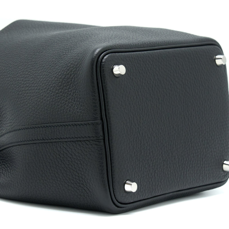 Hermes Picotin 18 Lock Bag Clemence Black SHW Stamp U