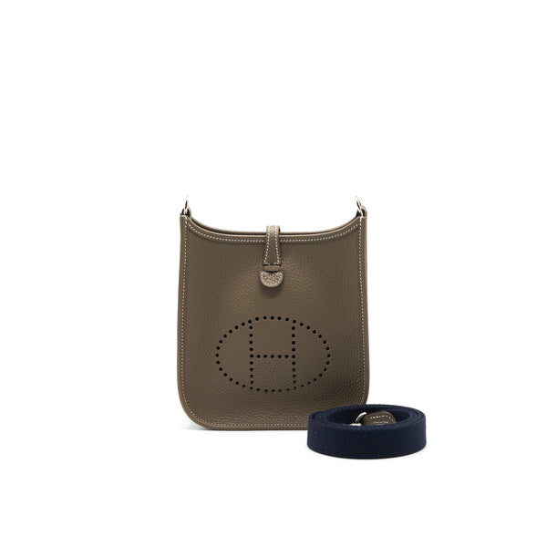 Hermes Mini Evelyne Etoupe SHW Stamp Y