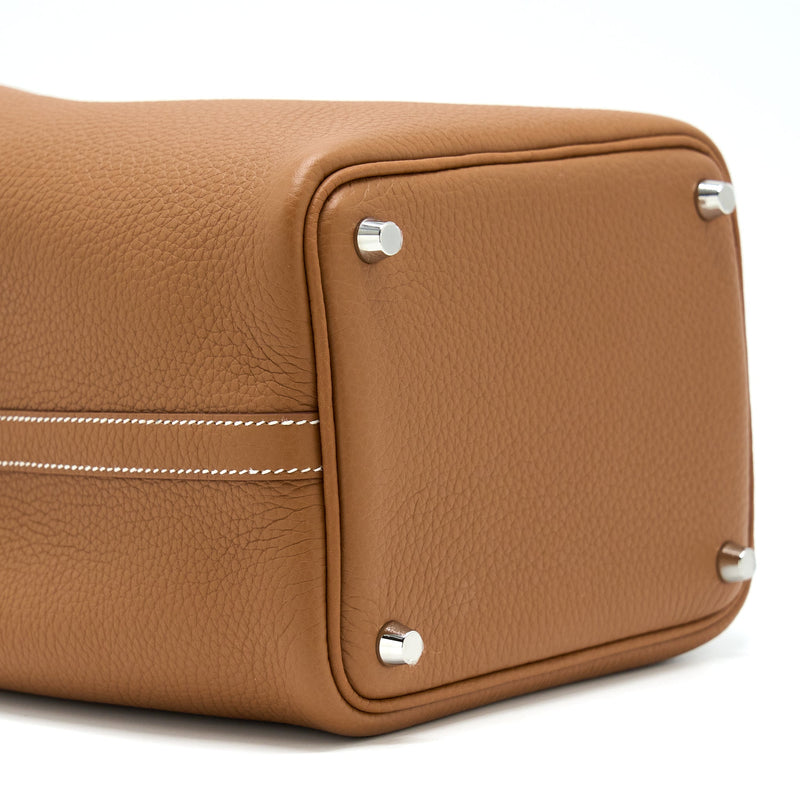 Hermes Picotin 18 Lock Bag Clemence Gold SHW Stamp U