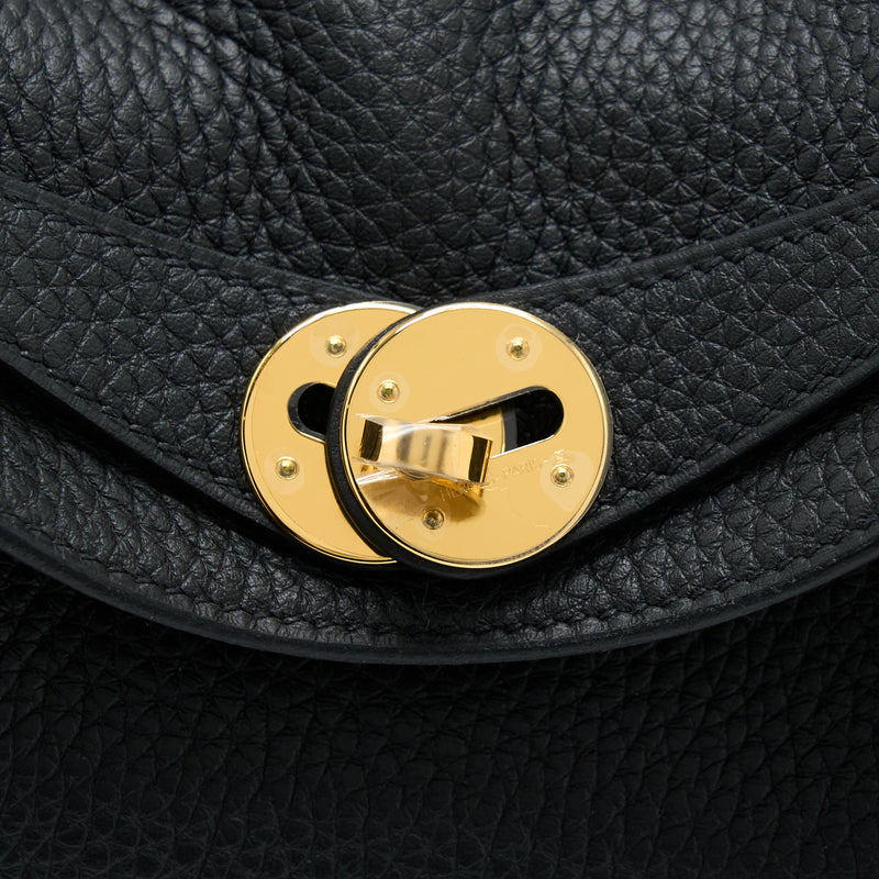 Hermes Lindy 26 Clemence Black GHW Stamp U