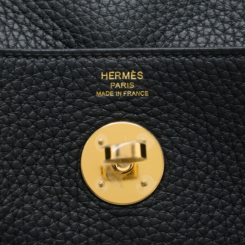 Hermes Lindy 26 Clemence Black GHW Stamp U