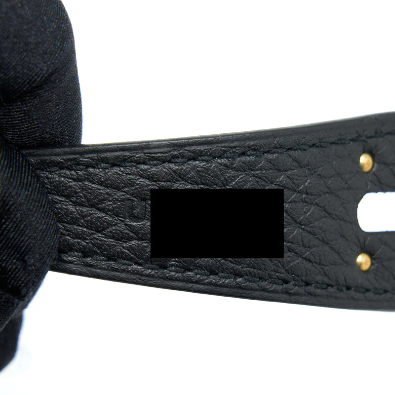 Hermes Lindy 26 Clemence Black GHW Stamp U