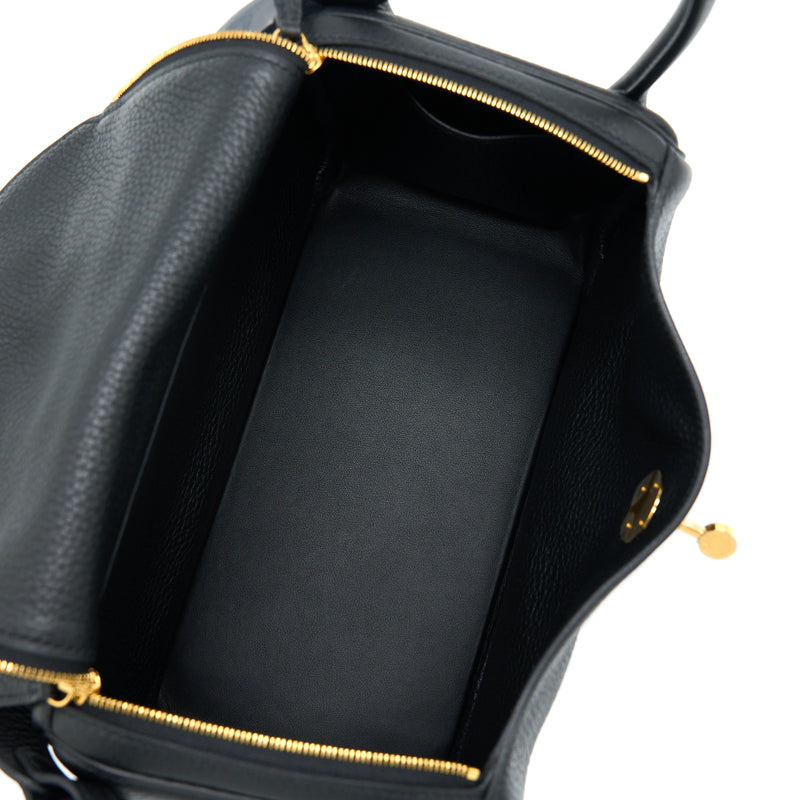 Hermes Lindy 26 Clemence Black GHW Stamp U