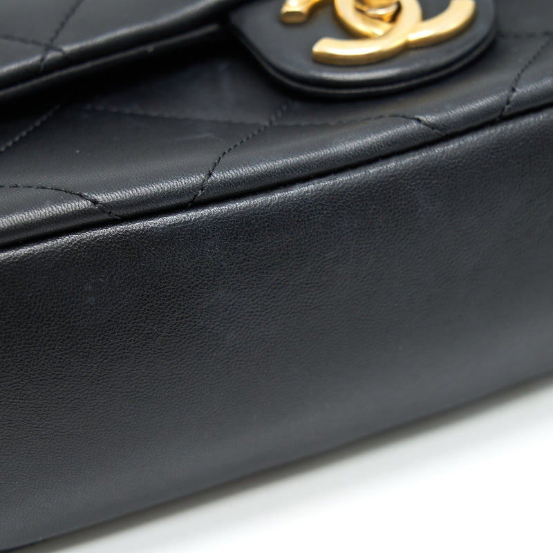 Chanel 20P A real clutch flap bag black