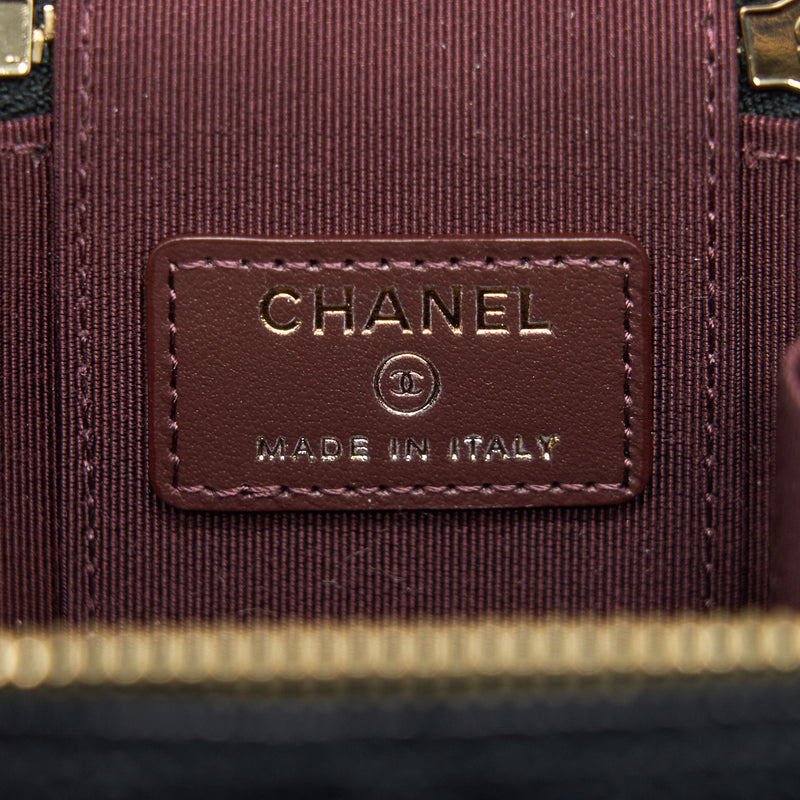 CHANEL SMALL VANITY WITH CHAIN CAVIAR BLACK LGHW