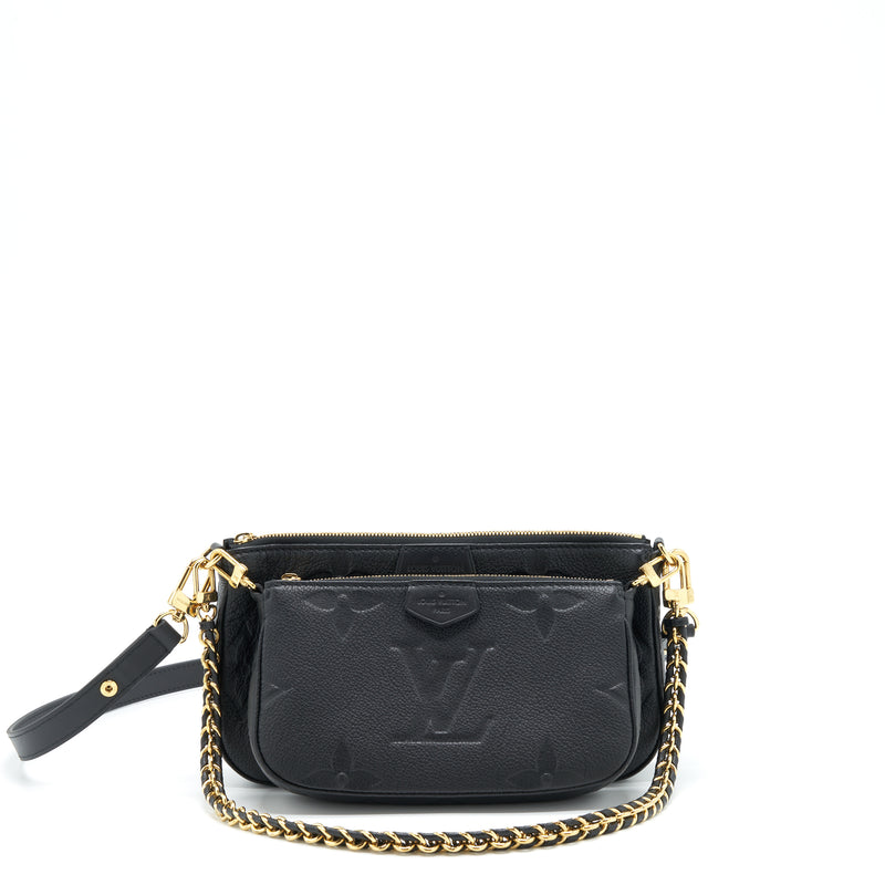 Louis Vuitton Multi Pochette Monogram Empreinte Black GHW