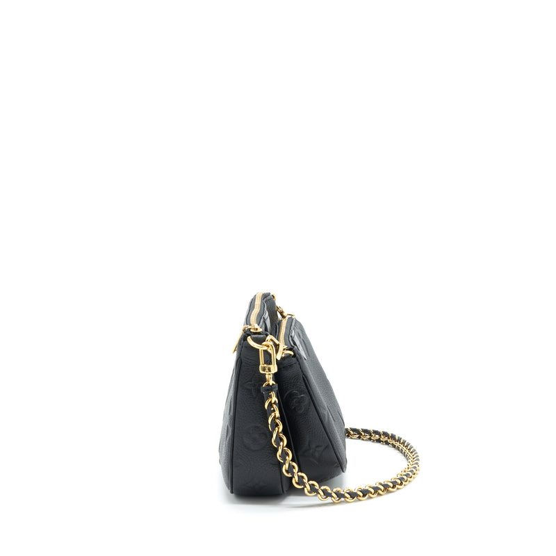 Louis Vuitton Multi Pochette Monogram Empreinte Black in Leather with  Gold-tone - US