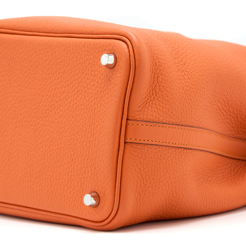 Hermes Picotin 18 Lock Bag Clemence 9J Flu SHW Stamp D