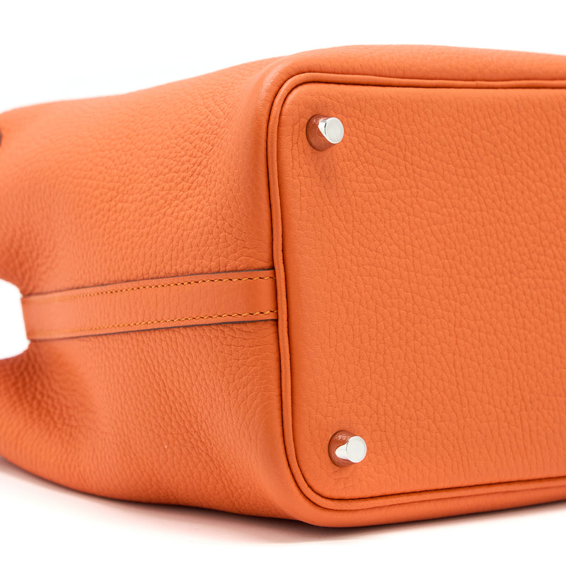 Hermes Picotin 18 Lock Bag Clemence 9J Flu SHW Stamp D