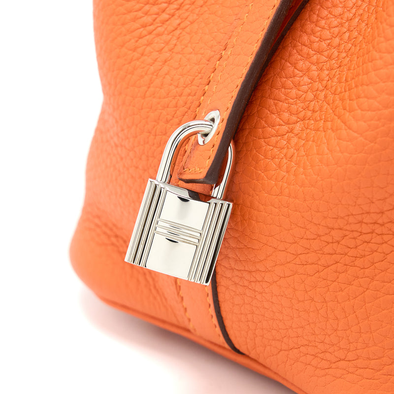Hermes Picotin 18 Lock Bag Clemence 9J Flu SHW Stamp D