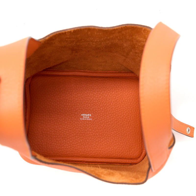 Hermes Picotin 18 Lock Bag Clemence 9J Flu SHW Stamp D