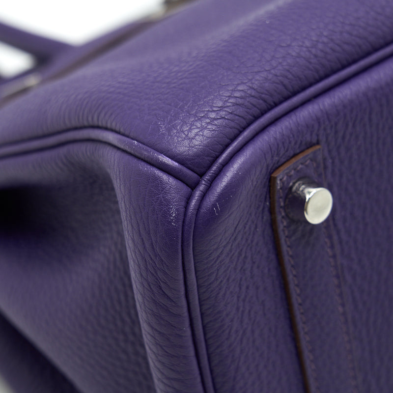 HERMES BIRKIN 30 PURPLE SHW STAMP P