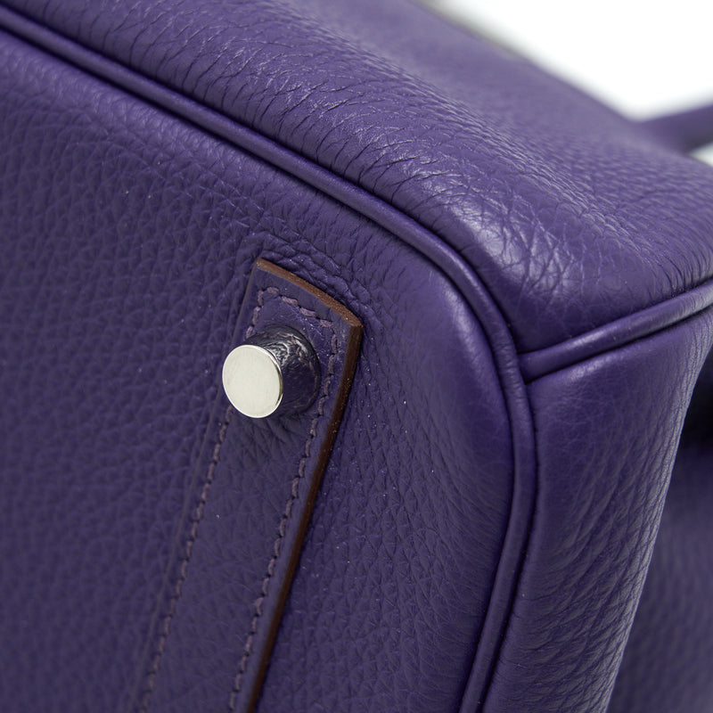 HERMES BIRKIN 30 PURPLE SHW STAMP P