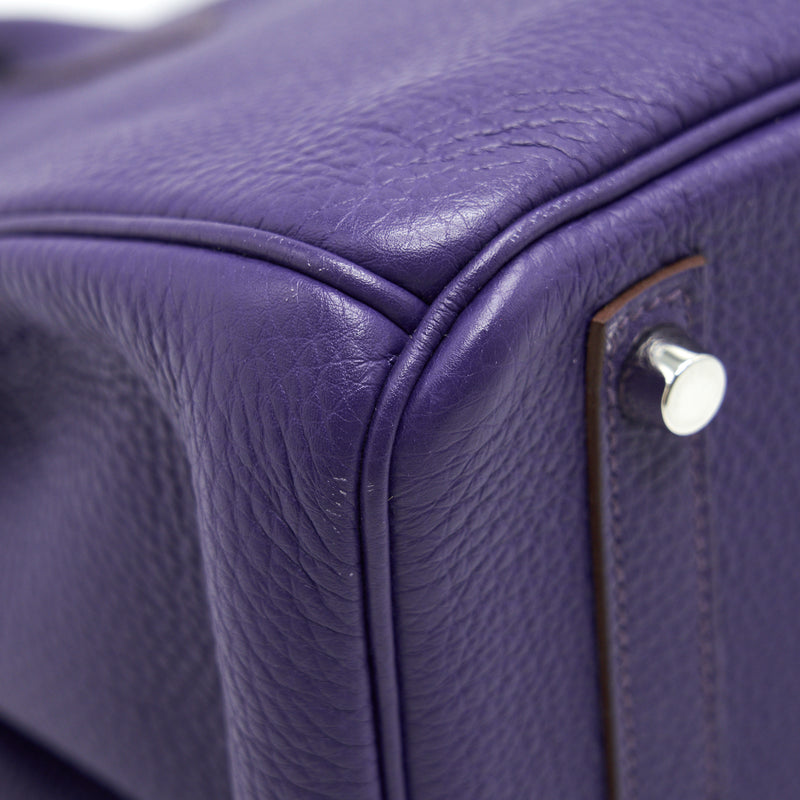 HERMES BIRKIN 30 PURPLE SHW STAMP P