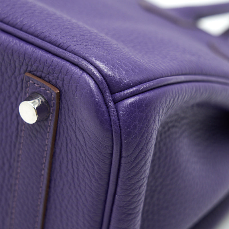 HERMES BIRKIN 30 PURPLE SHW STAMP P