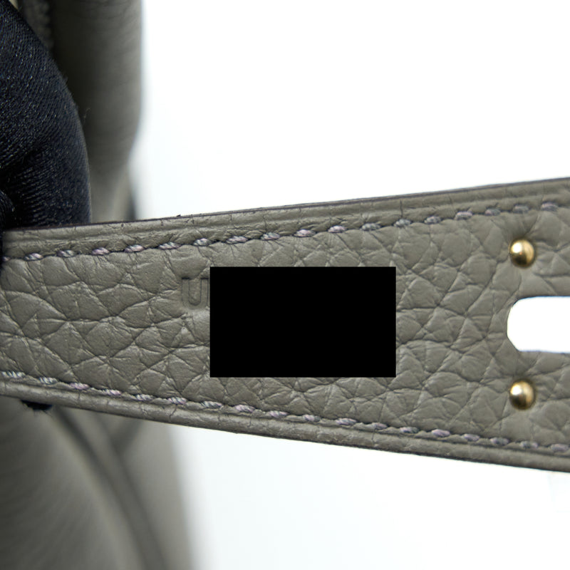 Hermes Lindy 26 Clemence 0L Gris Meyer SHW Stamp U