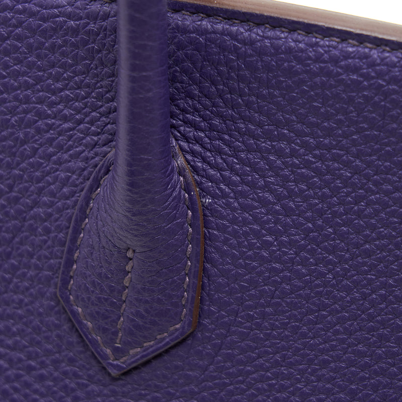 HERMES BIRKIN 30 PURPLE SHW STAMP P