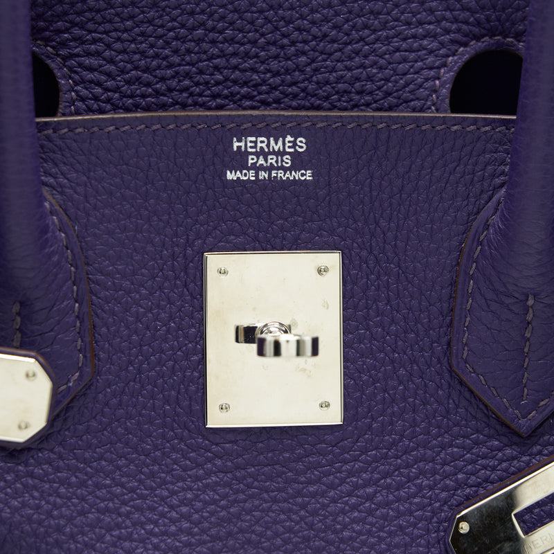 HERMES BIRKIN 30 PURPLE SHW STAMP P