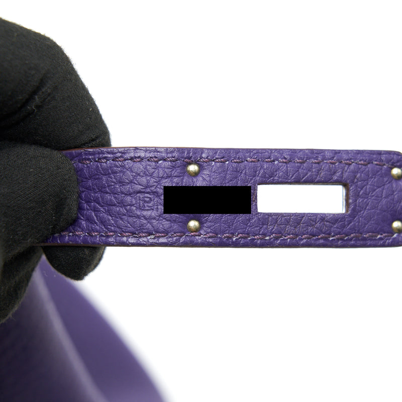 HERMES BIRKIN 30 PURPLE SHW STAMP P