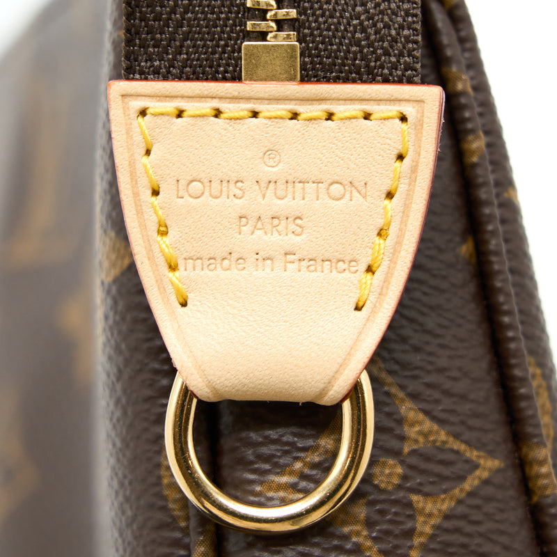 Louis Vuitton Pochette Accessories Monogram Canvas GHW (New Version)