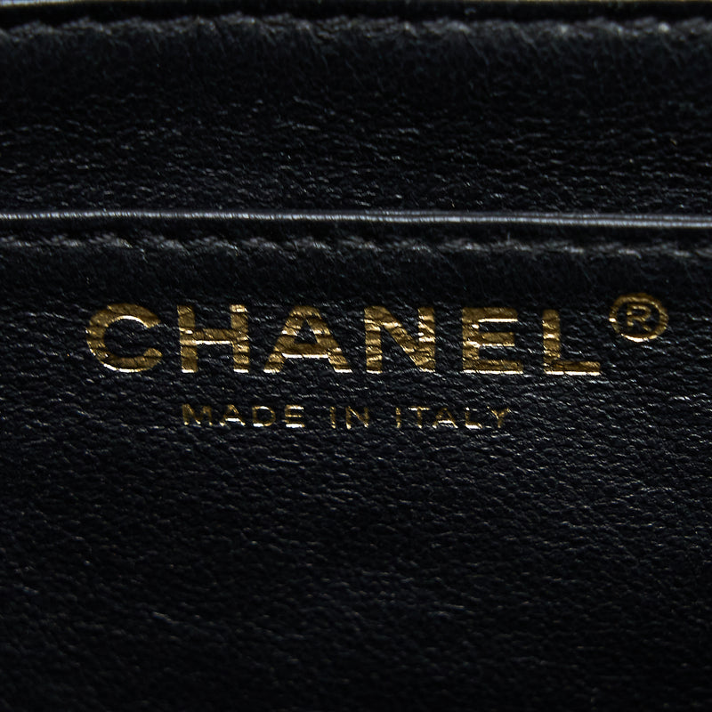 Chanel Vintage Top Handle Flap Bag Caviar Black GHW