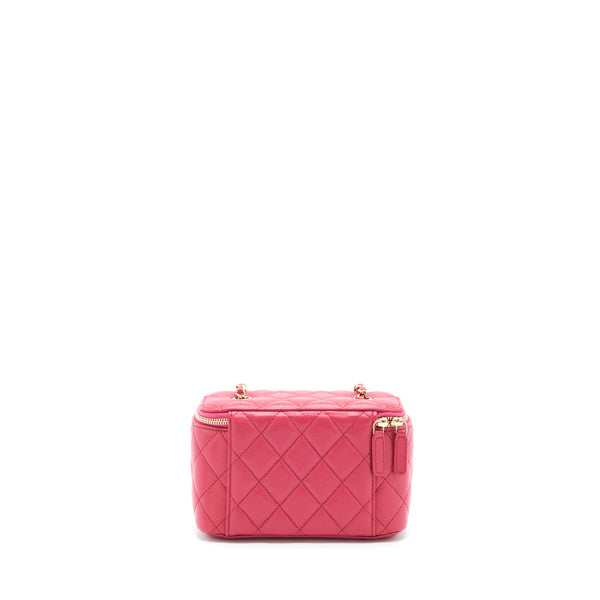 Chanel Long Vanity Case Caviar Hot Pink LGHW