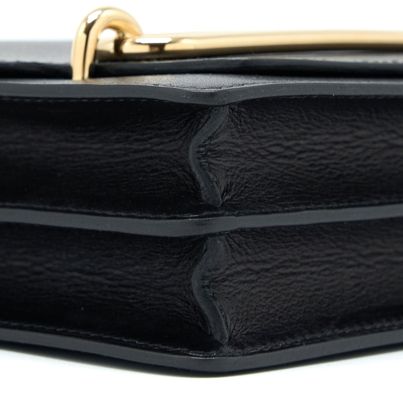 Hermes Mini Roulis Evergrain Black GHW Stamp Y